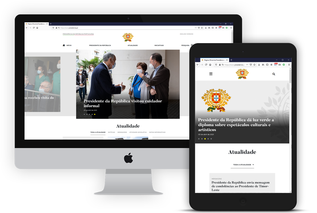 New portal of the Presidency of the Portuguese Republic