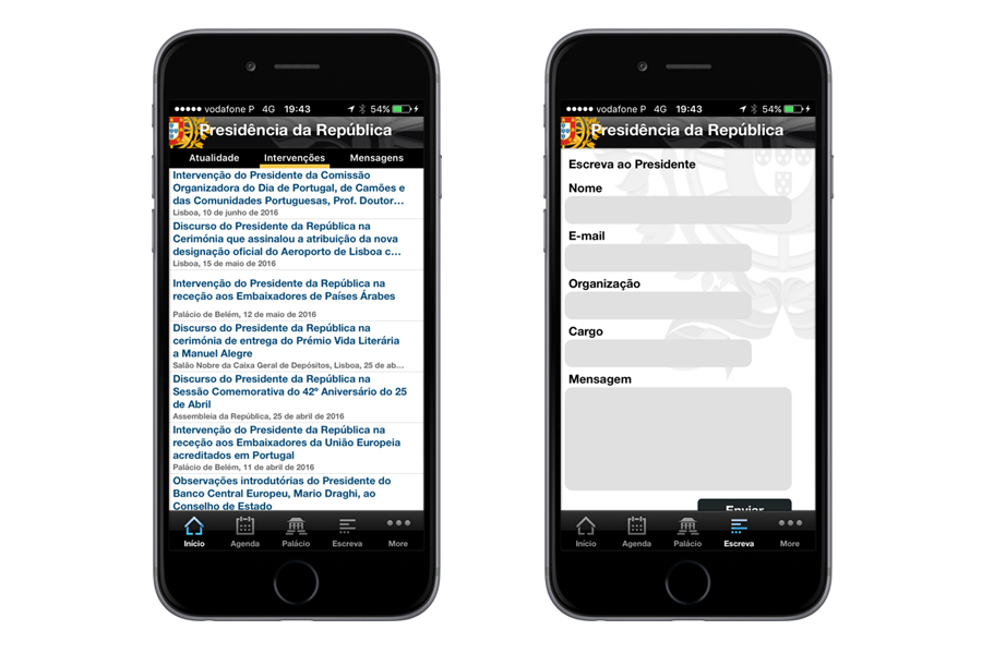 iPhone App – Presidency of the Portuguese Republic