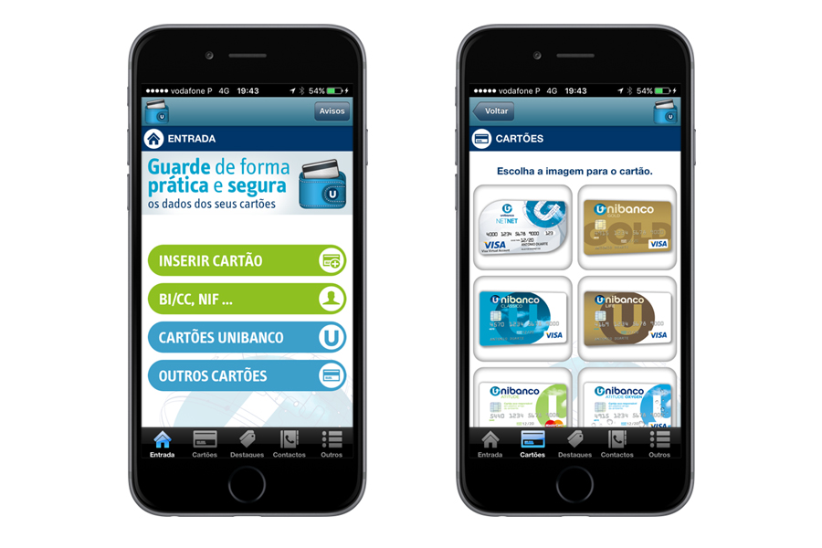 App iPhone – Unibanco Wallet