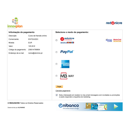 Payment Gateway Redunicre