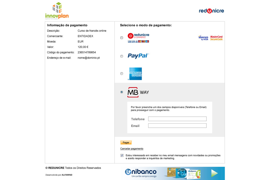 Payment Gateway Redunicre