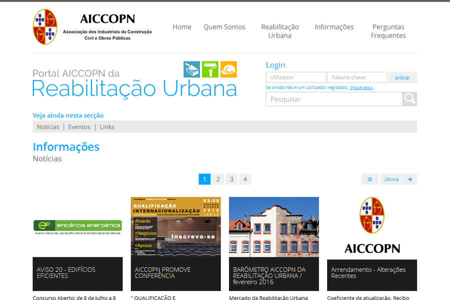 Portal AICCOPN da Reabilitação Urbana