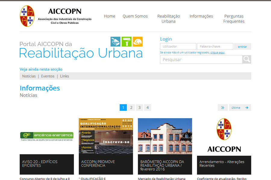 AICCOPN Portal for Urban Rehabilitation