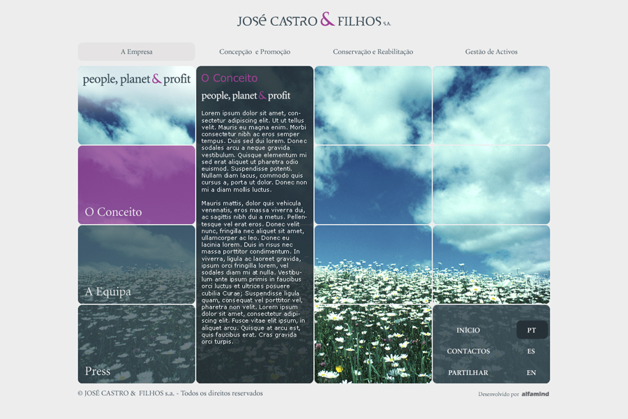 José Castro & Filhos Website