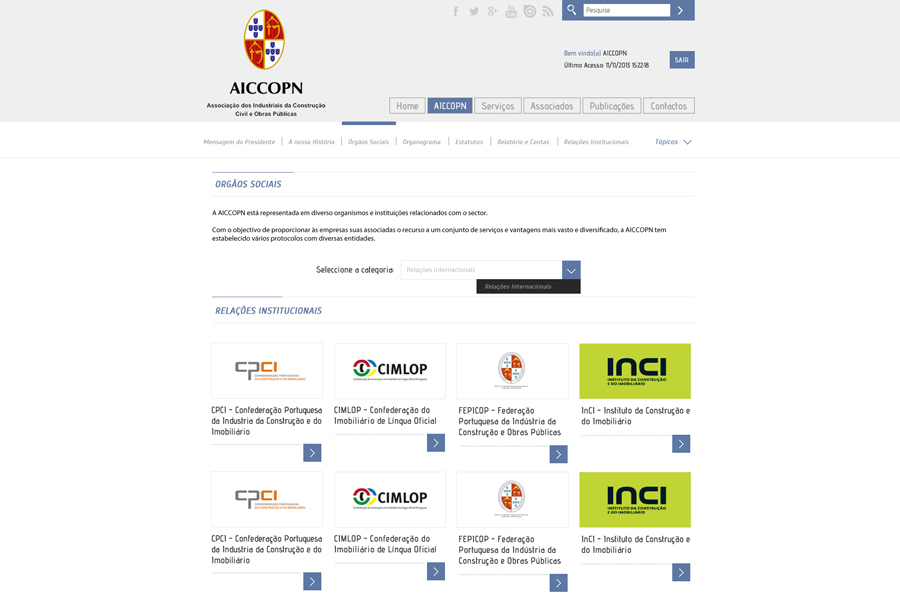 Portal Institucional AICCOPN