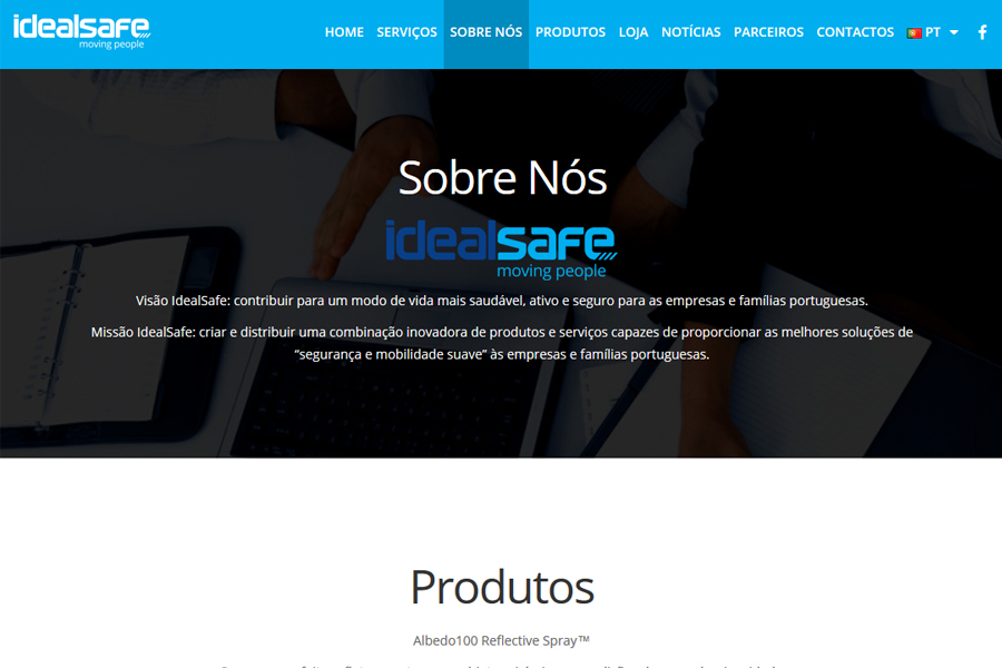 Website Idealsafe – moving people