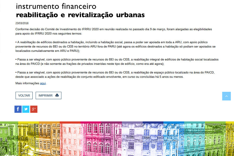 Braga City Council's Urban Regeneration Portal