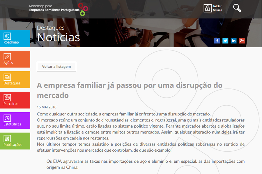 Roadmap for Portuguese Family Businesses Portal