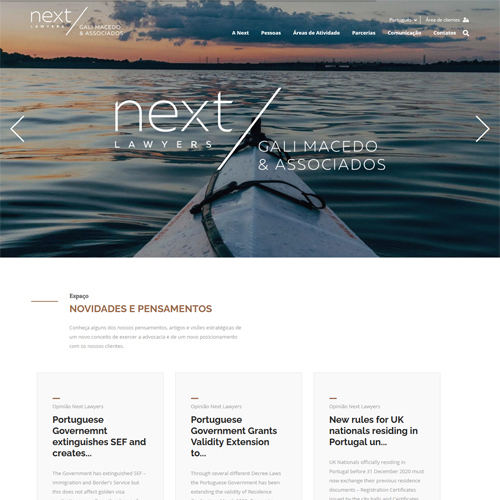 Website Next Lawyers – Gali Macedo & Associados