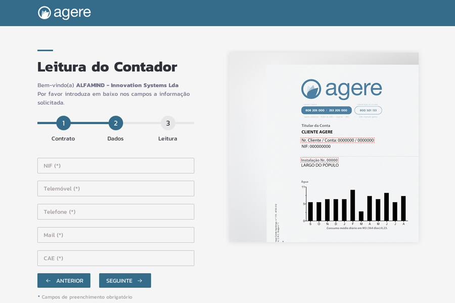 Plataforma de Leitura do Contador