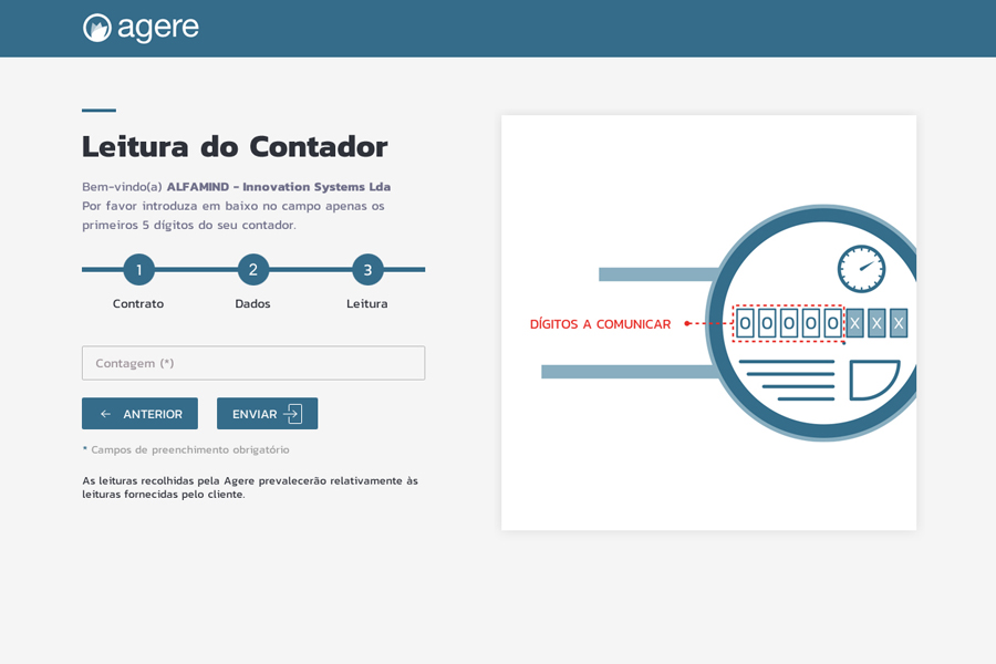 Plataforma de Leitura do Contador