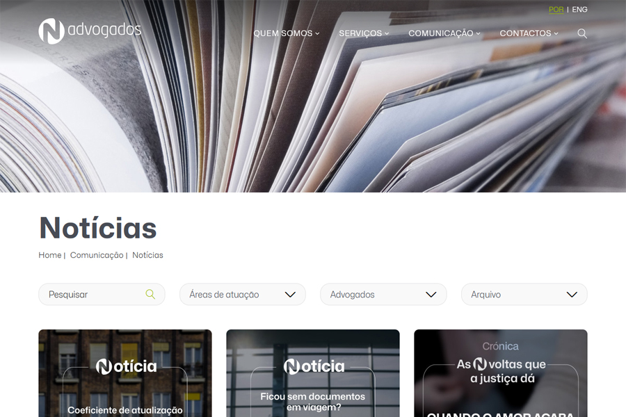 N-Advogados new institutional website