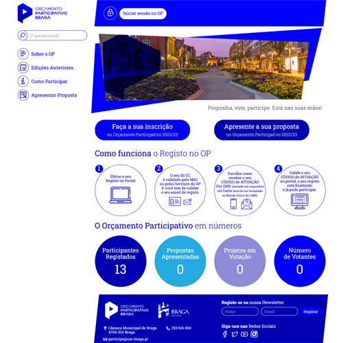 6ª edição do Orçamento Participativo da Câmara Municipal de Braga