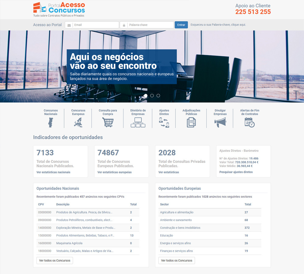 Com o Portal Acesso Concursos, os negócios vão ao seu encontro.
