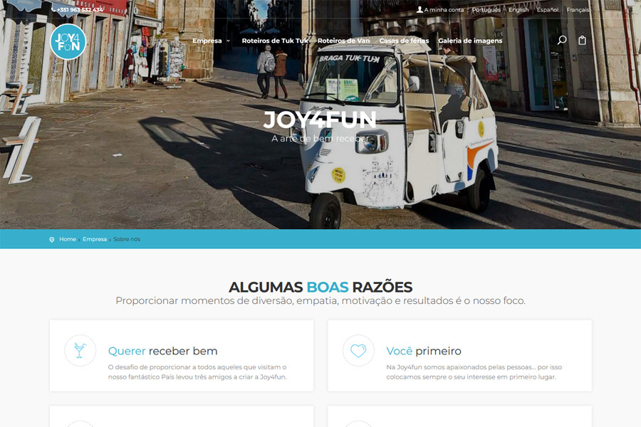 Novo Website JOY4FUN